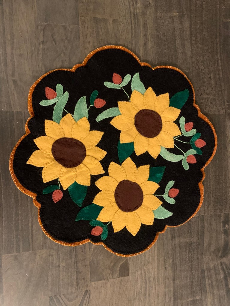 Bridget M - An autumnal Penny Wool Rug--so much fun to work on!